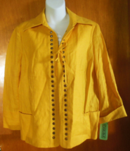Women’s Carlisle Mimosa Lightweight 100% Linen Jacket  Size 12 - $148.50