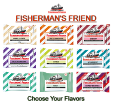 12, 24 Fisherman&#39;s Friend Mint Flavors Lozenges Relief of Cough, Sore Throat 25g - £29.46 GBP+