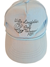 Vintage NWDA Willie Langfelder Golf Tournament 1989 Blue Rope Hat Cap Sn... - $11.69