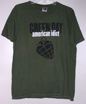 Green Day Concert Tour T Shirt Vintage 2004 American Idiot Size Large - £131.88 GBP