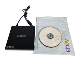 Samsung External DVD Writer Model SE-S084 Black W/ wire and /5 DVD+R Blank Discs - $17.82