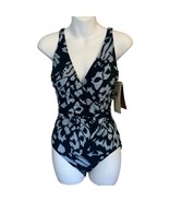 GOTTEX MISS BUTTERFLY FULL COVERAGE SURPLICE ONE PIECE SWIMSUIT Size 8 New - $58.41