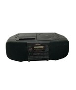Sony CFD-S33 CD Radio Cassette Recorder Player Mega Base Boombox Works N... - $53.46