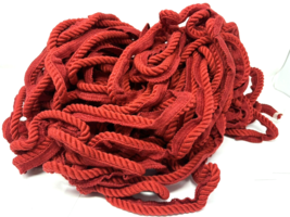 65 Yards Twisted Cord Trim Piping Cord with Lip Drapery/Upholstery Red M... - £18.32 GBP