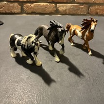 Lot Of 3 Schleich Horses 2003 - 2012 -2014 Toy Horse Figurines - $25.44