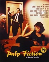 Pulp Fiction Jackson Travolta Willis Thurman classic poster art 8x10 inch photo - £7.70 GBP