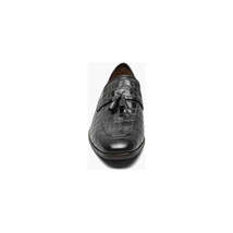 Stacy Adams Franz Moc Toe Tassel Slip On Shoes Croco Leather Black 25624-001 image 7