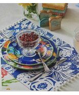 The Pioneer Woman Celia Reversible Pom Pom Placemat Single (LOC TUB L-9) - $9.89