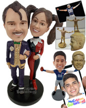 Personalized Bobblehead Life Loving Couple Heading To A Costume Party - Wedding  - £122.87 GBP