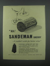 1954 Sandeman Sherry Ad - Ah! Sandeman Sherry - £14.78 GBP