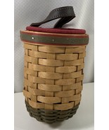 Longaberger Santas Helper Hanging Basket Fabric Liner Plastic Insert USA... - $19.79