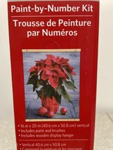 Artists Loft Paint by Number Kit Christmas Poinsettia Intermediate 16&quot; x... - £13.64 GBP