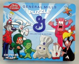 General Mills Puzzle Tin Trix Rabbit Pillsbury Doughboy Franken Berry Buzz Bee - £6.25 GBP