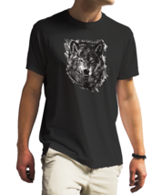 wolf sharp eyes wolf Unisex Black T-Shirt - £18.02 GBP