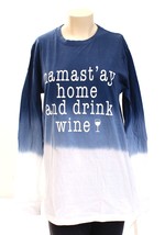 Southern Spirit Blue &amp; White Loose Fit Long Sleeve Tee T-Shirt Women&#39;s S... - £31.87 GBP