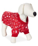 allbrand365 designer Pet Matching Merry Trees Pajamas Red Size Small - £19.46 GBP