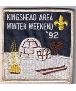 Scouts Canada Patch Kingshead Area Winter Weekend 1992 3&quot; x 3&quot; - £6.20 GBP