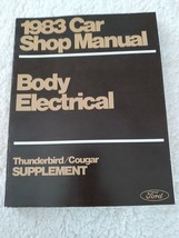 * Ford 1983 Car Shop Manual Supplement Thunderbird/ Cougar - $9.49
