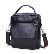Genuine Leather Shoulder Bags Fashion Men Messenger Bag Small ipad Male  - £44.16 GBP