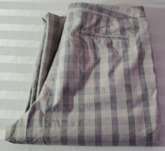 Tehama Beige Black Pink Plaid Golf Pants Size 14 Polyester - £15.56 GBP