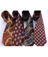 4 SILK TIES ROUNDTREE AND YORKE ZODLAC FANTASY COCKTAIL COLORS HUNTING H... - £23.33 GBP