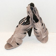 Donald J Pliner Thora Beige Suede Leather Sandals 10 M Guc - £20.03 GBP