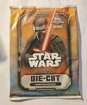 2025 Topps Chrome Star Wars Super Box Die-Cut Heads Up Jumbo Card Sealed... - $7.91