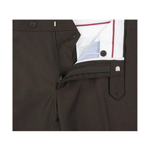Men RENOIR suit Solid Two Button Business Formal Year Round Slim Fit 201-5 Brown image 7