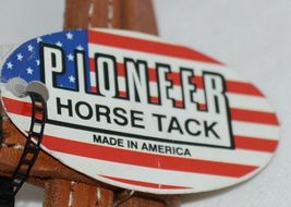 Pioneer Horse Tack 3852 Leather Headstall Reins Black Decorative Lacing image 7