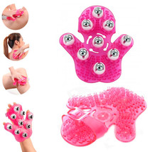 1 Pc Color Hand Massager Body Care Roller Rolling Joint Glove Cellulite Massage - £23.89 GBP