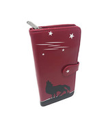 Shagwear Howling Wolf Large Red Zipper Wallet NEW IN STOCK - $64.99