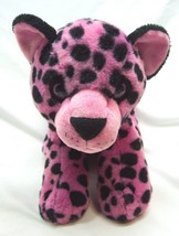 The Petting Zoo Very Soft Pink Leopard Cat 12&quot; Plush Stuffed Animal Toy - £15.57 GBP