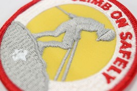 Vintage Round Embroidered CLIMB ON SAFETY Boy Scouts America Camp Patch - £9.34 GBP