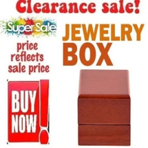??ROSEWOOD Presentation BOX Jewelry RING BOX Clamp JEWELRY BOX??BUY NOW!? - $29.00