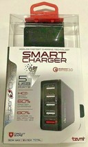 NEW Tzumi 5248 Smart Charger Adapter Hyper Charge Qualcom USB 3.0 5-Ports Hub - £11.21 GBP