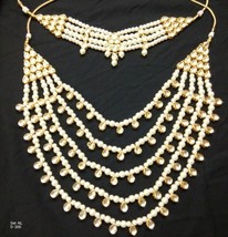 Kundan Meenakari Necklace Beads Evergreen Earrings Bollywood Ethnic Jewe... - £71.12 GBP
