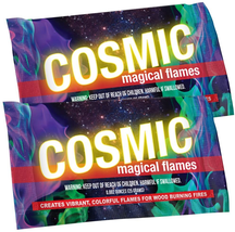 Magical Flames Cosmic Creates Vibrant,Colorful Flames for Woodburning Fires!12pc - £12.98 GBP