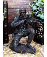 Ebros Military Soldier Kneeling and Taking Aim Statue 5.5&quot; Tall Marine F... - $47.85 CAD