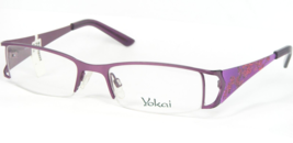 Yokai 41102-1 Lilac Unique Eyeglasses Glasses Metal Half Rim Frame 51-18-130mm - £46.44 GBP