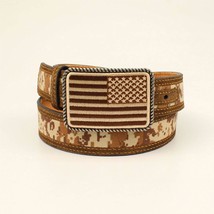 Ariat Men&#39;s Leather Boot Camo Patriot Belt Dark Tan - $773.70 MXN