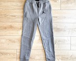 NWT Nike Jordan Air 954602-GEH Boy Big Kids&#39; Fleece Pants Carbon Heather... - £31.43 GBP