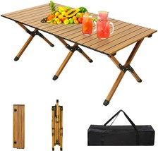 Low Height Portable Picnic Table 4ft Folding Travel Camping Table - £45.68 GBP
