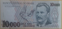 Republica Dos Estados Unidos Do Brasil Dez Mil Cruzeiros Banknote - £6.92 GBP