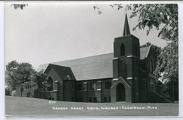 Sacred Heart Catholic Church Glenwood Minnesota Real Photo RPPC 1950s postcard - £5.95 GBP