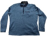 Eddie Bauer Men&#39;s Sweater Fleece Pullover Size 2XL Twilight Heather Blue - $19.79