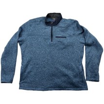 Eddie Bauer Men&#39;s Sweater Fleece Pullover Size 2XL Twilight Heather Blue - $19.79