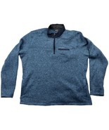 Eddie Bauer Men's Sweater Fleece Pullover Size 2XL Twilight Heather Blue - $19.79