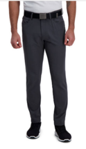 Haggar The Active Series Slim Fit Flat Front Casual Flex Pants Grey Size... - $24.70