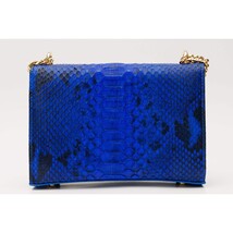 The Toskana Sax Blue Snake Leather Handbag image 4