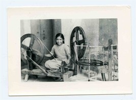 Young Woman l with Spinning Wheels Photo - £22.15 GBP